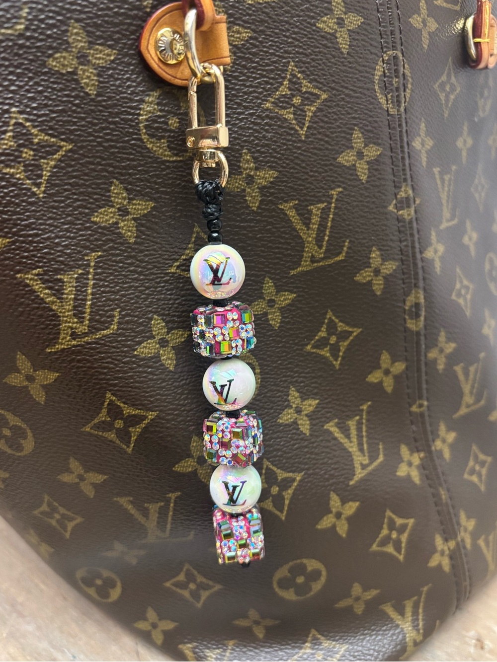 Louis Vuitton Rhinestone Cube
Bag Charm 5.5 inches - Picture 2 of 3